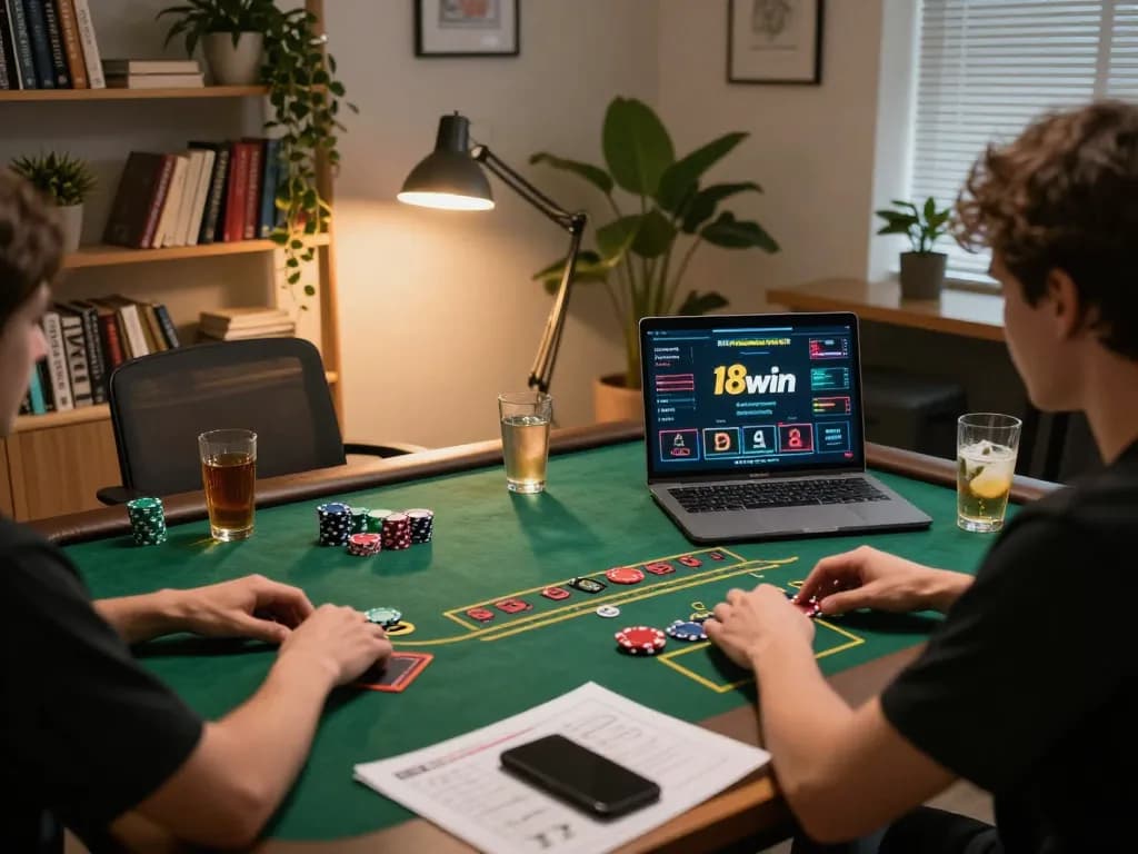 Player strategizing their next move in blackjack on 98win's online platform.