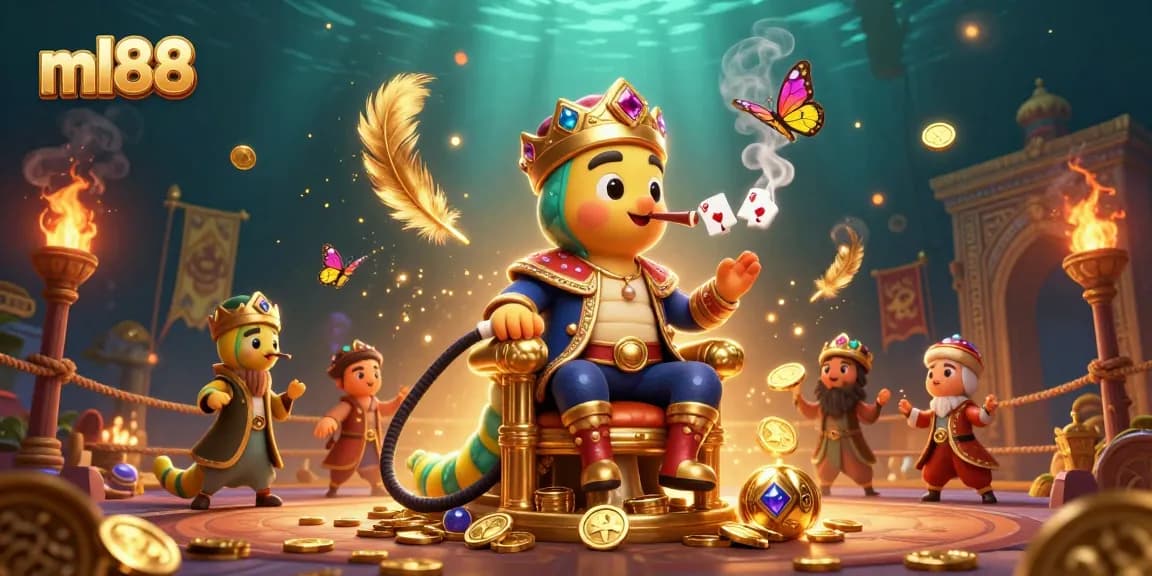 Experience exhilarating gameplay with ml88's vibrant casino scene featuring dynamic characters.
