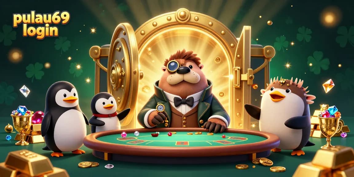 Engage in thrilling poker at pulau69 login with a jolly walrus and sophisticated penguin dealer.