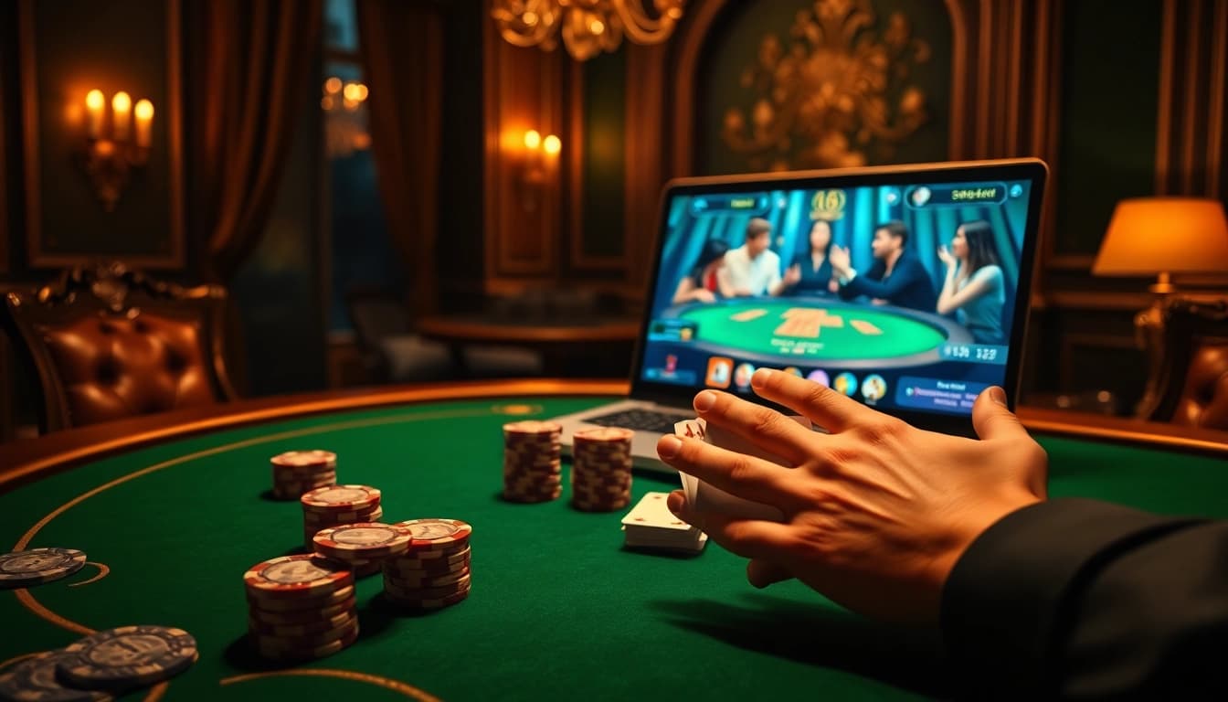 Experience poker online excitement with a luxurious virtual table and competitive gameplay.