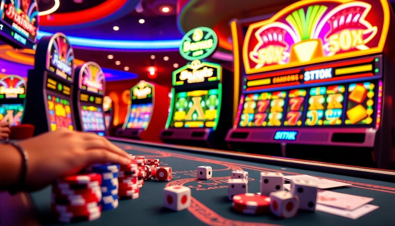 Rasakan kegembiraan Slot Gacor dengan visual kasino yang hidup dan elemen permainan yang menarik.