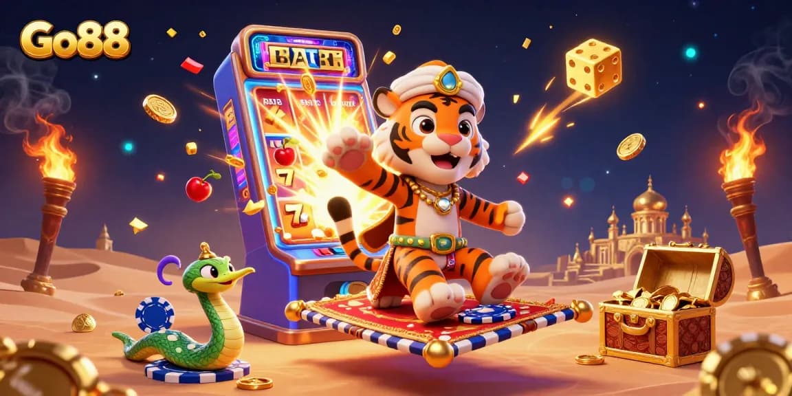 Experience the thrill of Go88 casino games with an Arabian Nights-themed adventure filled with slots and treasures.