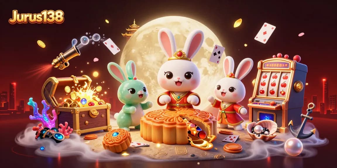 Experience thrilling gameplay at Jurus138 with vibrant moon rabbits and treasure-filled slot adventures.