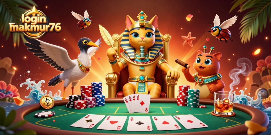 Play and win at login makmur76 with vibrant casino elements in a cinematic gaming scene.