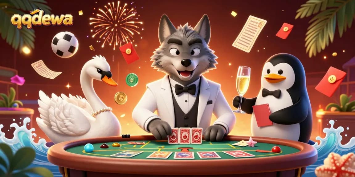 Engage with qqdewa's thrilling sports betting scene featuring dynamic characters and exciting betting elements.