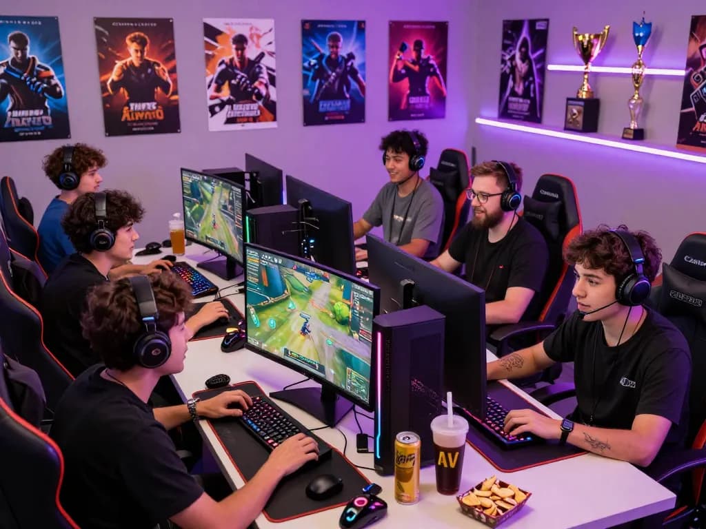 Online gaming scene at https://f168.today/ with diverse players enjoying a multiplayer competition atmosphere.
