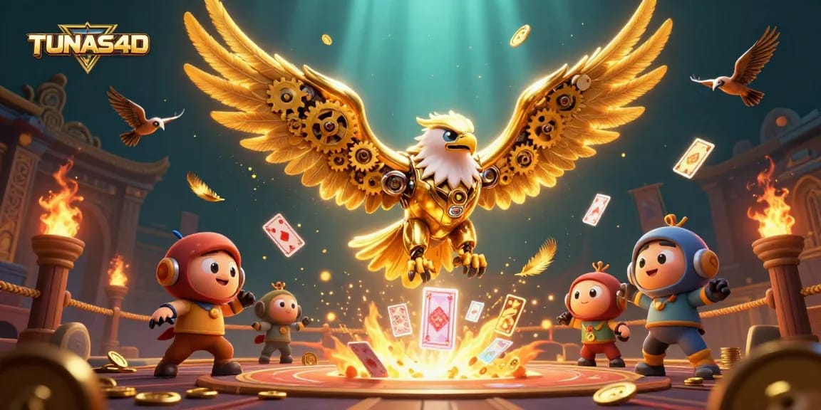Experience thrilling wins at TUNAS4D with a vibrant 3D casino scene full of dynamic gameplay.