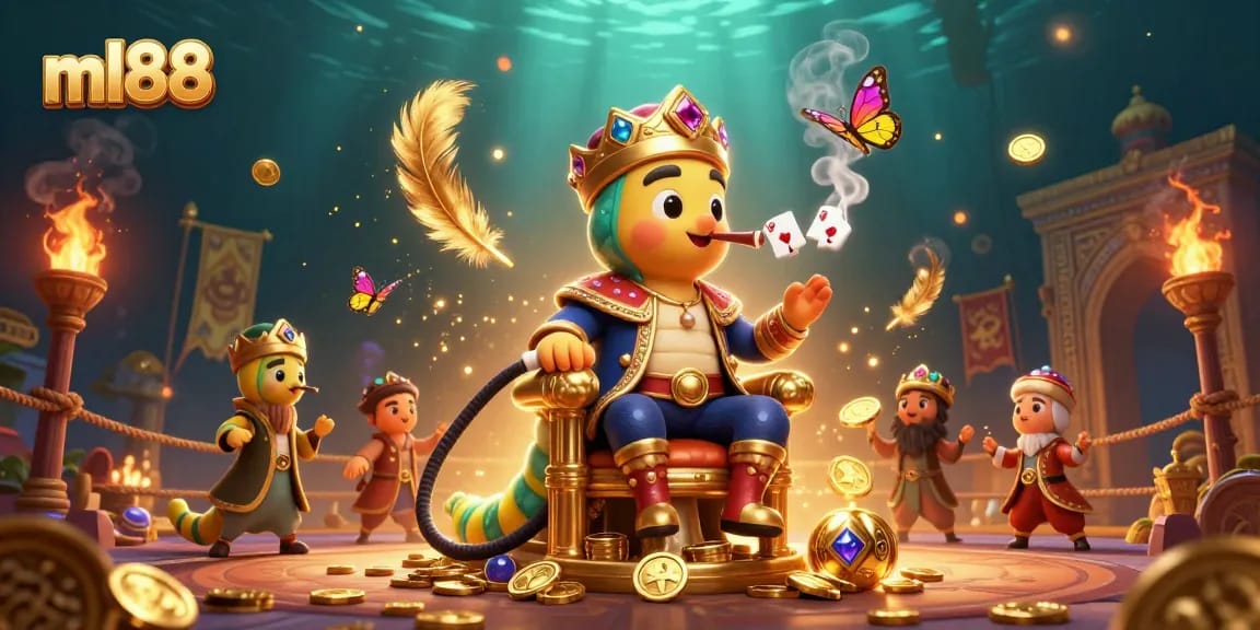 Experience exhilarating gameplay with ml88's vibrant casino scene featuring dynamic characters.