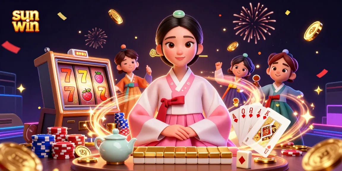 Experience thrilling wins at sun win with vibrant casino elements and a serene atmosphere.