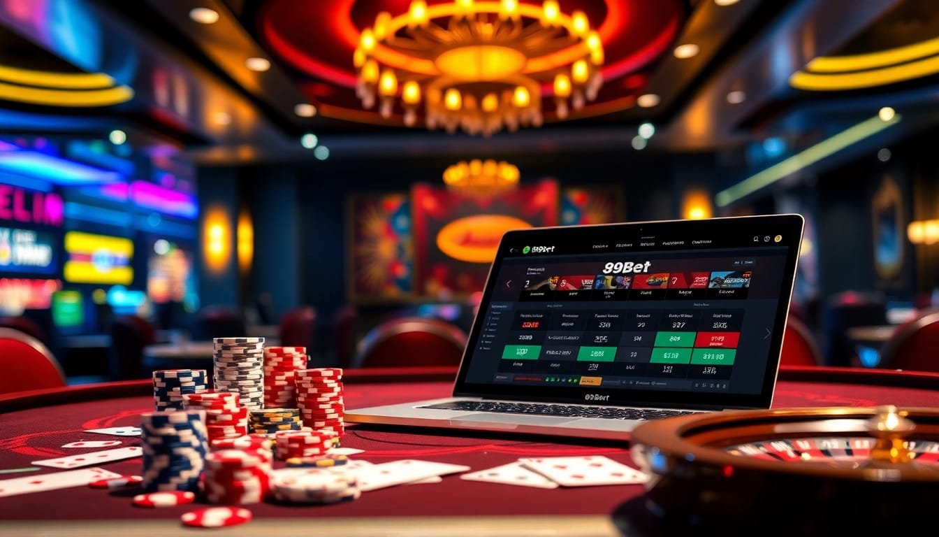 Experience the excitement of gambling with 89Bet at a luxurious casino table