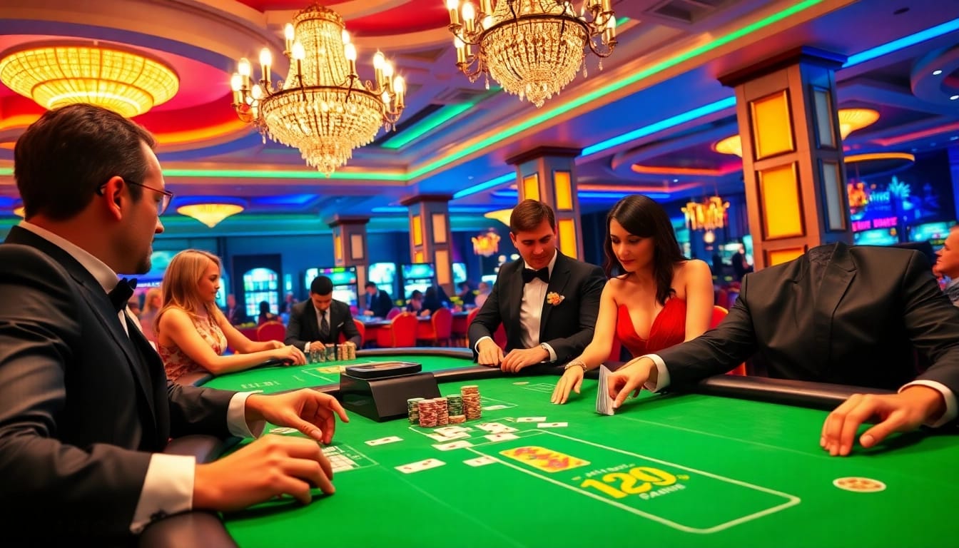 Experience thrilling gameplay with 79king at a luxurious poker table filled with colorful chips and cards.
