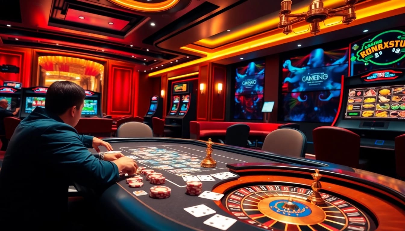Experience Dominoqiu and the thrill of poker at our luxurious casino tables.