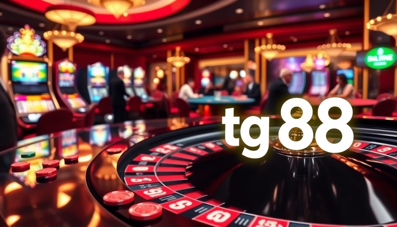 Experience high-stakes action at tg88 casino with vibrant roulette and poker games.