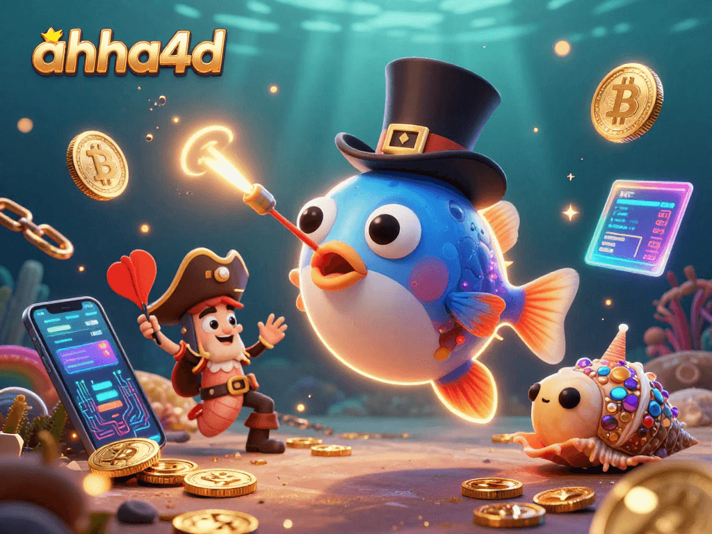 Memenangkan jackpot dengan ahha4d menggunakan fitur luar biasa dan koin emas yang bersinar.