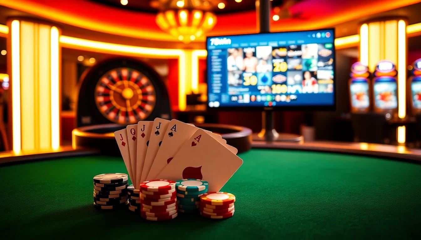Experience the thrill of gambling with 78Win's vibrant poker table and dynamic online betting interface.