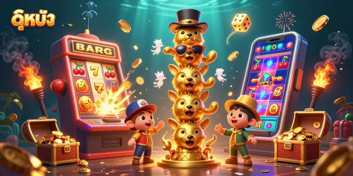 Experience ดูหนัง with a vibrant casino atmosphere featuring dynamic characters and gaming action.