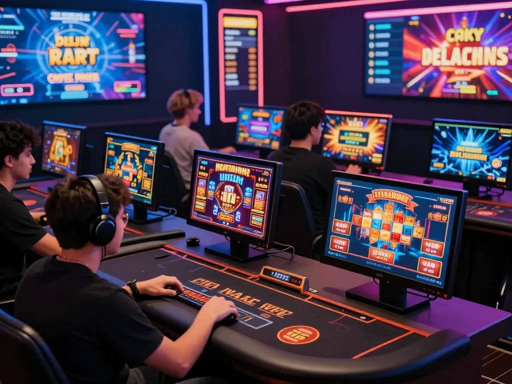 Exciting online gaming experience on https://o8.delivery/ showcasing players engaged in vibrant casino games and promotions.