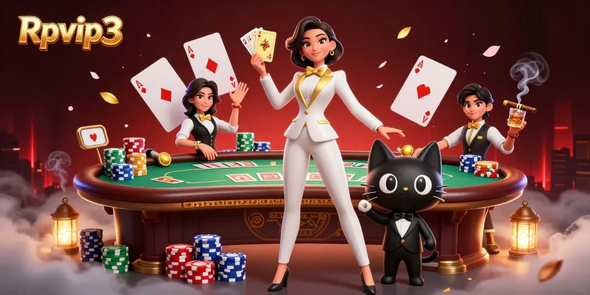 Nikmati sensasi Rpvip3 dengan aksi kasino glamor, menampilkan karakter stylish dan elemen permainan yang cerah.