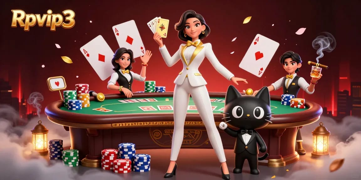 Nikmati sensasi Rpvip3 dengan aksi kasino glamor, menampilkan karakter stylish dan elemen permainan yang cerah.