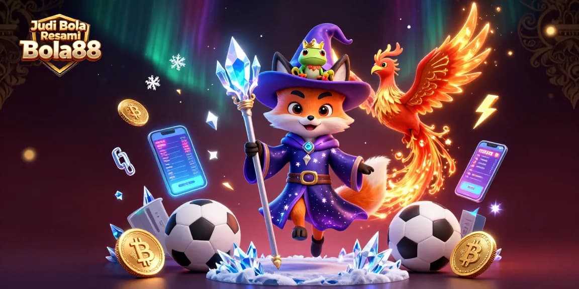 Engage in thrilling action with Judi Bola Resmi Bola88, enhanced by vibrant visuals and dynamic betting elements.
