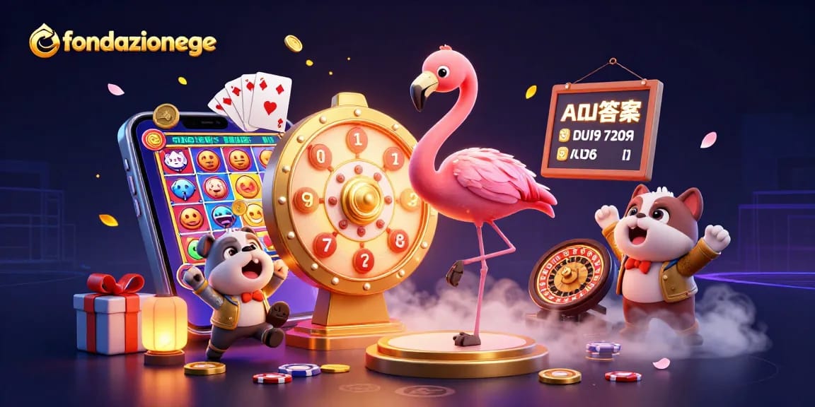 Experience thrilling gameplay at fondazionege with vibrant illustrations of lucky spins and exciting wins.