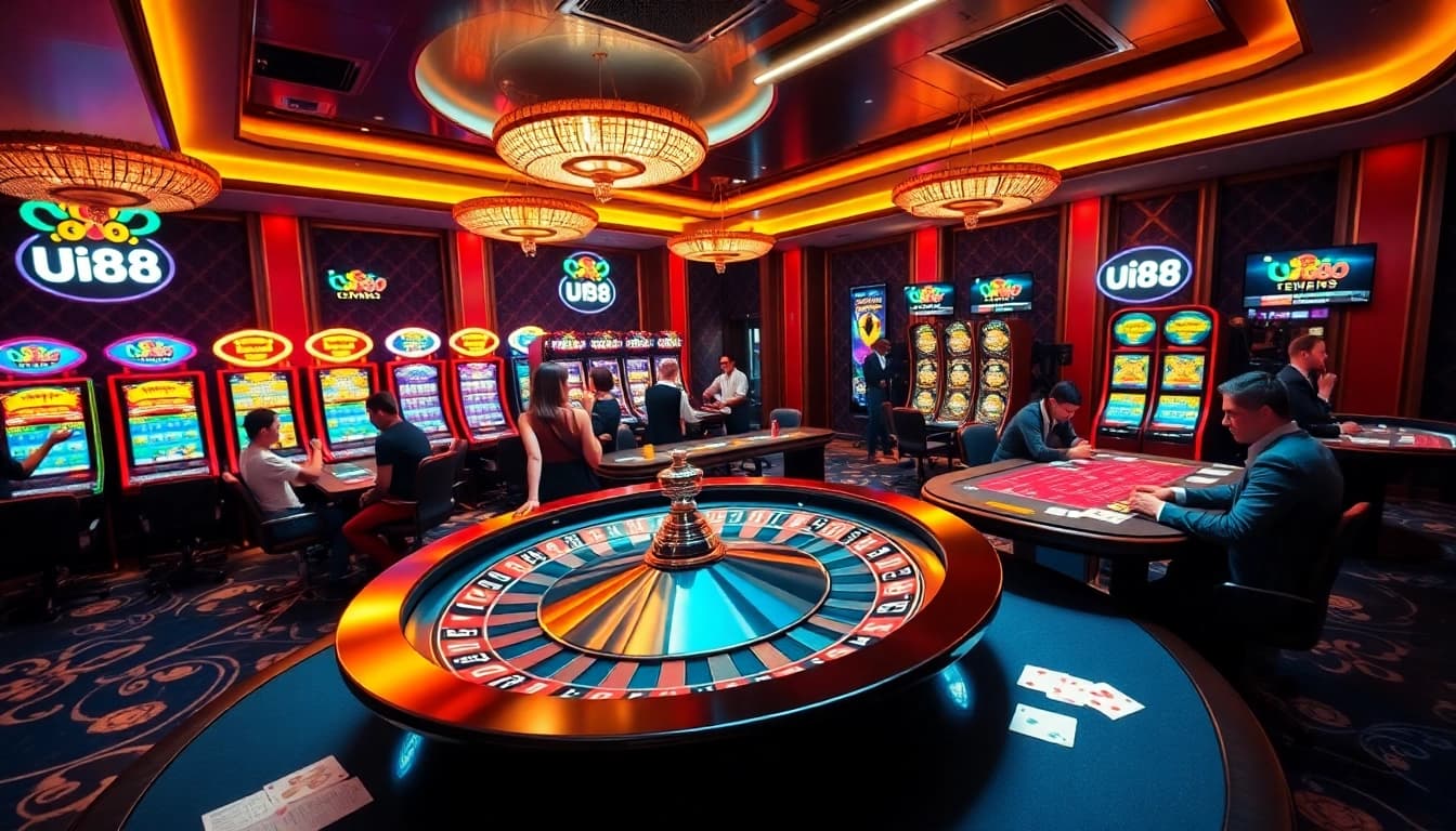 Experience the thrill of uu88 in a lively casino atmosphere with active players and engaging game elements.
