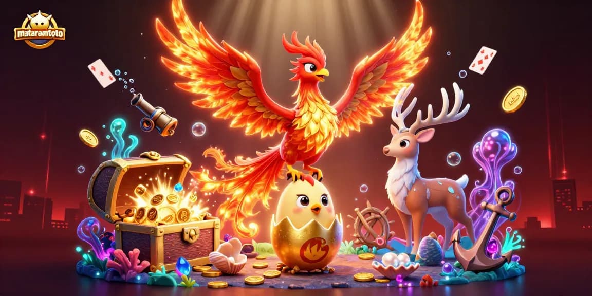 Mataramtoto menghadirkan momen kemenangan dengan ayam phoenix dan rekan lainnya dalam permainan kasino yang menarik.