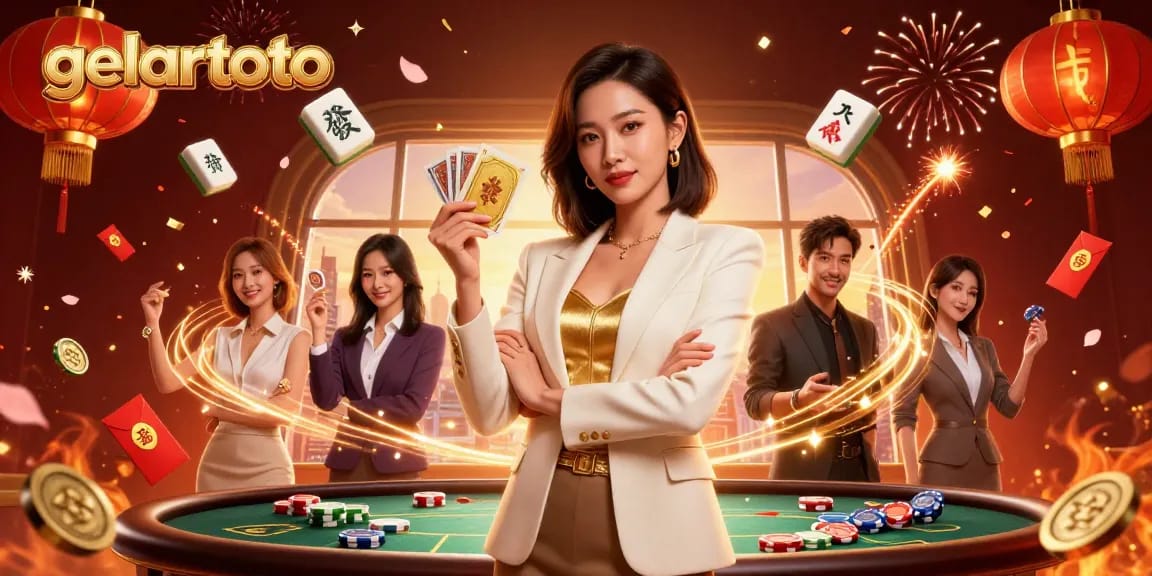 Experience thrilling rounds of gelartoto with a powerful businesswoman in a glamorous casino setting.