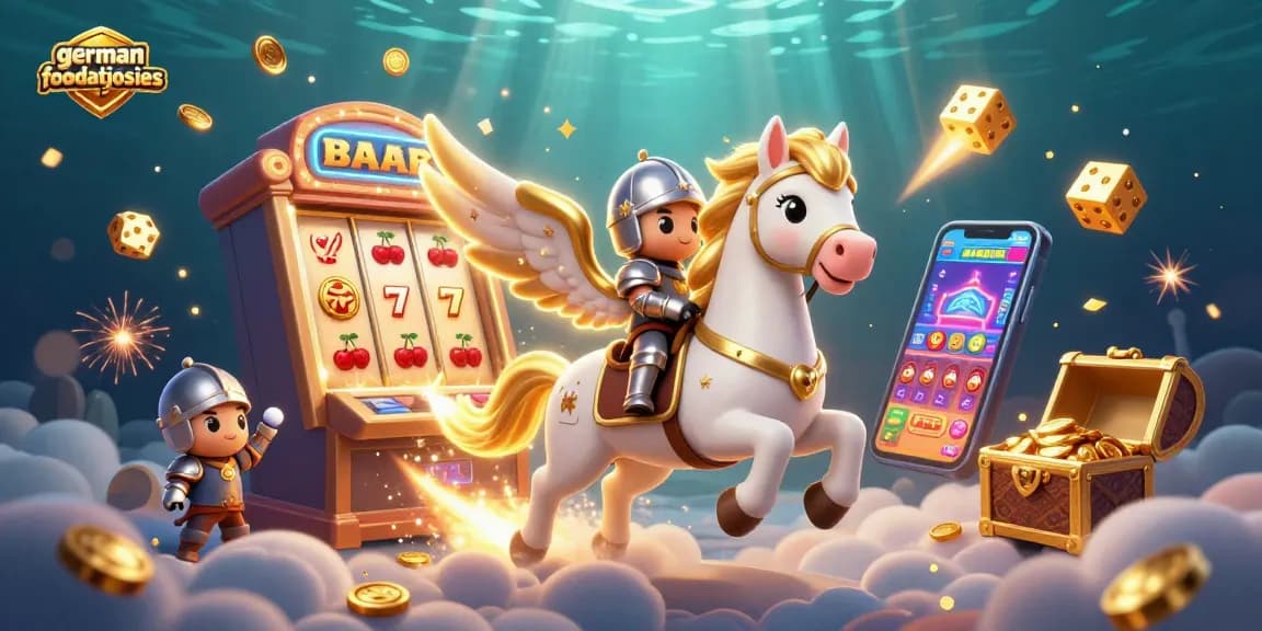 Experience thrilling wins at germanfoodatjosies with vibrant slot machines and golden treasures.