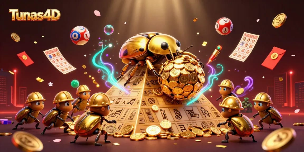 Tunas4D memberikan pengalaman menarik dengan bola lotere dan kartu bingo yang berkilauan.