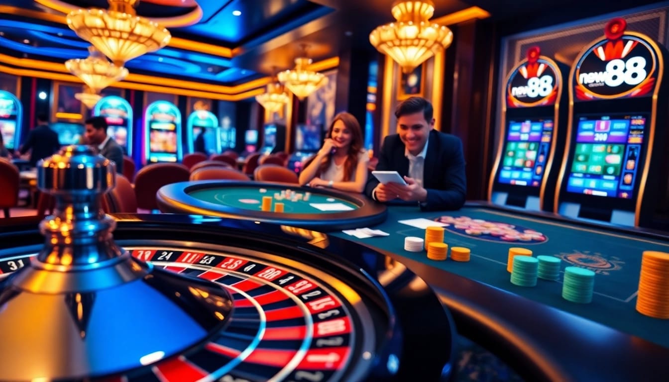 Experience high-stakes gambling at new 88's luxury online casino with vibrant games and joy.