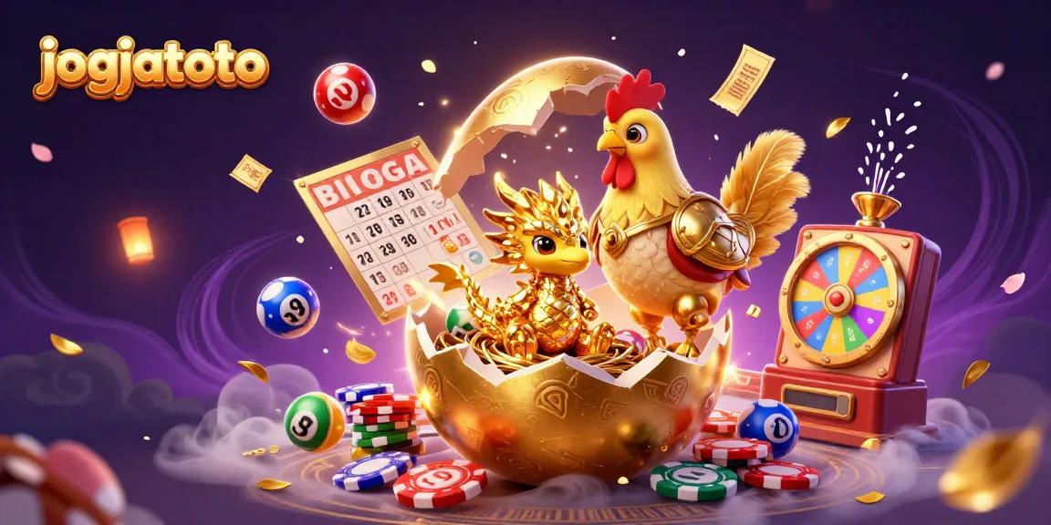 Experience the thrill of jogjatoto with this vibrant 3D illustration showcasing a golden dragon guarding poker chips amid a dazzling casino ambiance.