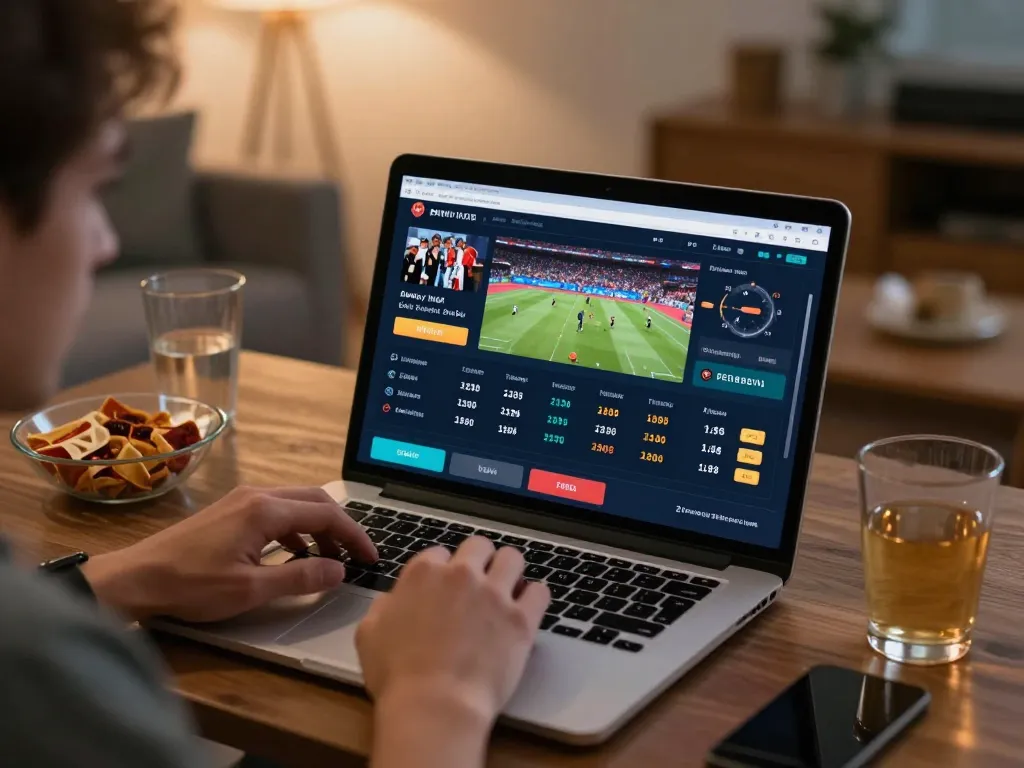Placing live bets on 28bets app during a sports event for a strategic online gaming experience.