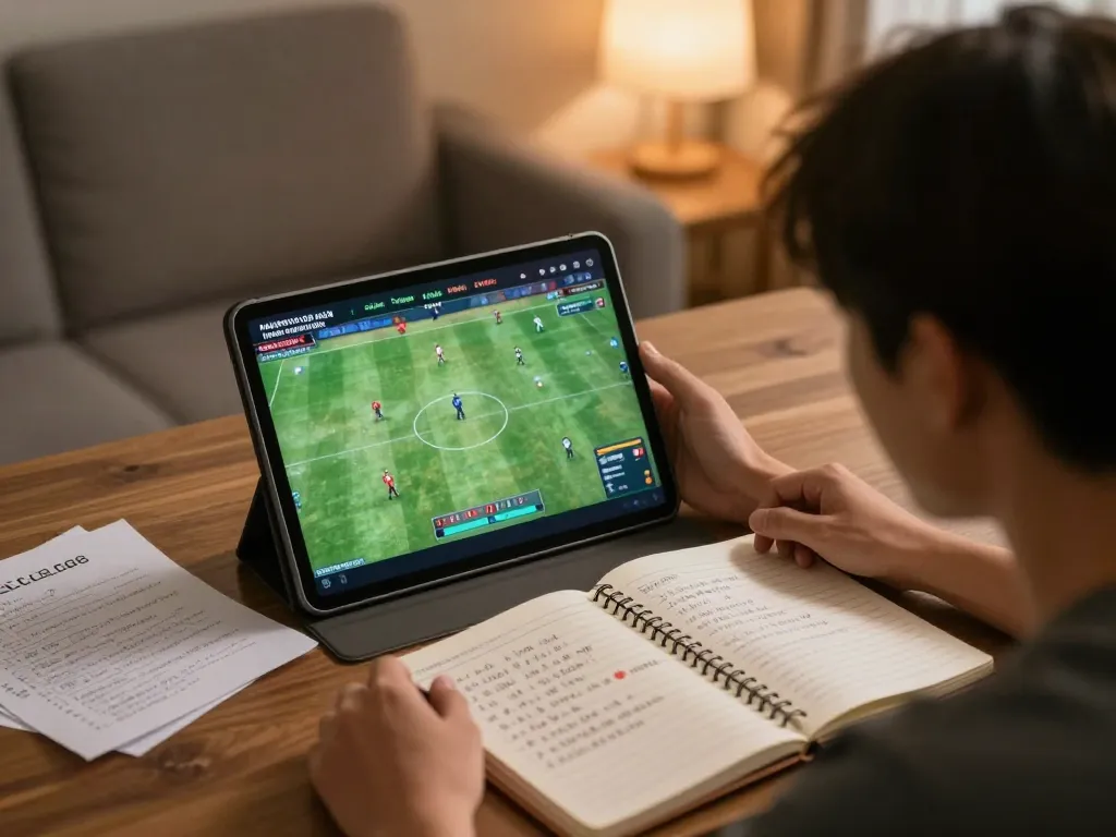 Watching dagatructiep thomo hôm nay live on tablet with notes for betting strategies