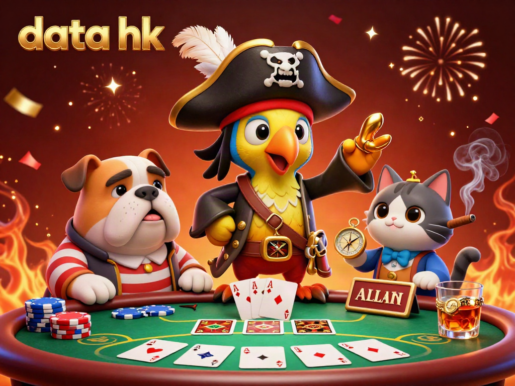 Menyaksikan data hk terbaru dengan suasana meriah dari kapal bajak laut yang penuh dengan elemen poker.