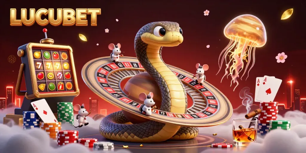 Experience the excitement of LUCUBET as astronaut mice place bets on a cosmic roulette wheel.