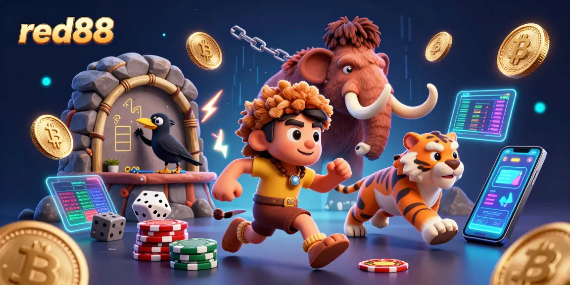 Join the action at red88's thrilling prehistoric casino with unique games and vibrant characters.