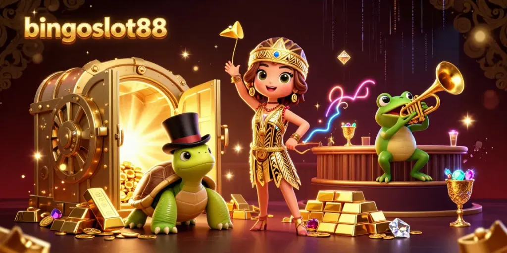 Rasakan keseruan bermain di bingoslot88 dengan ilustrasi kasino yang menakjubkan.