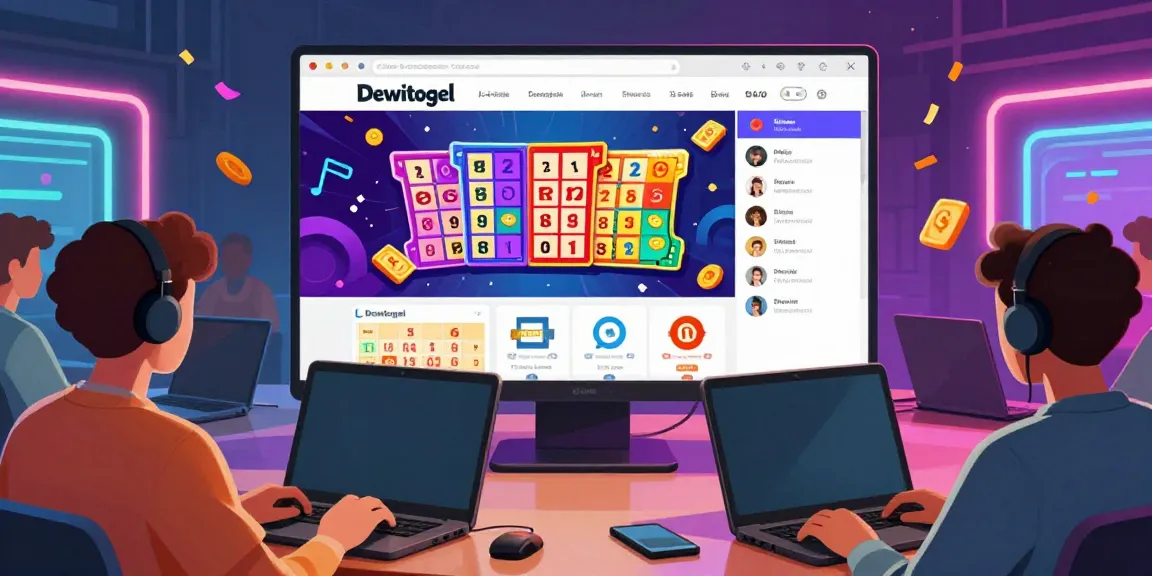 Platform Dewitogel menawarkan pengalaman gaming menarik dengan tiket lotere berwarna-warni dan antusiasme pemain.