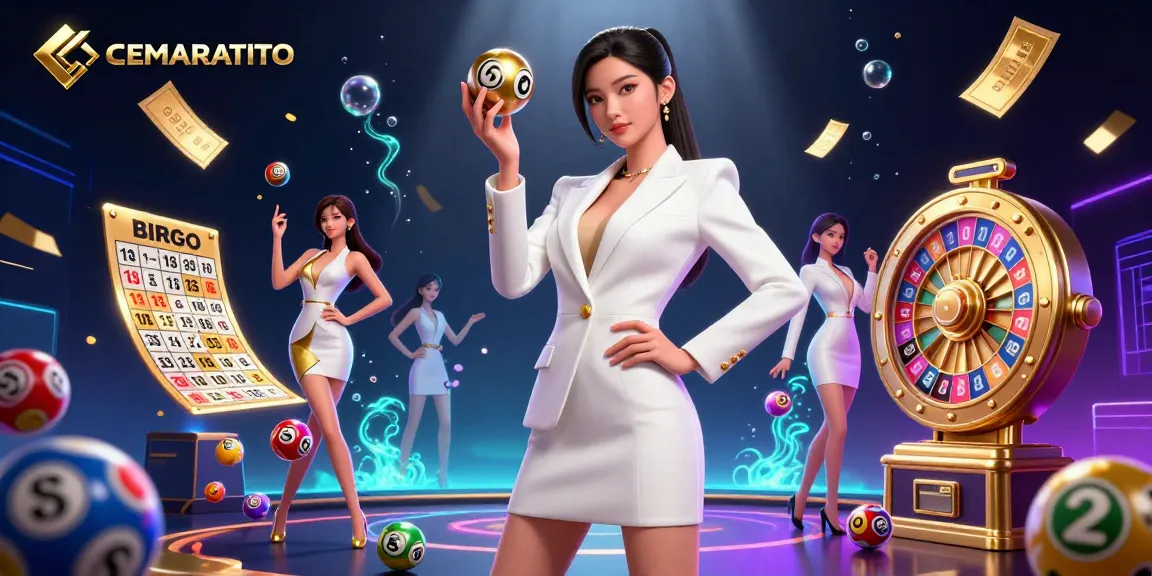Spin to win at CEMARATOTO with vibrant jackpots and stunning casino elements in 3D.