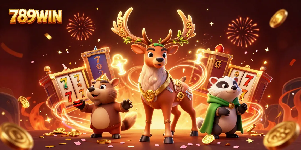 Engage with 789WIN through a vibrant 3D casino illustration showcasing dynamic gaming elements.