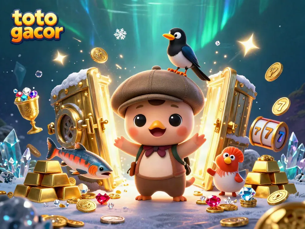 Engage with the thrilling world of toto gacor as the cute Nessie and friends celebrate riches in a vibrant underwater casino scene.
