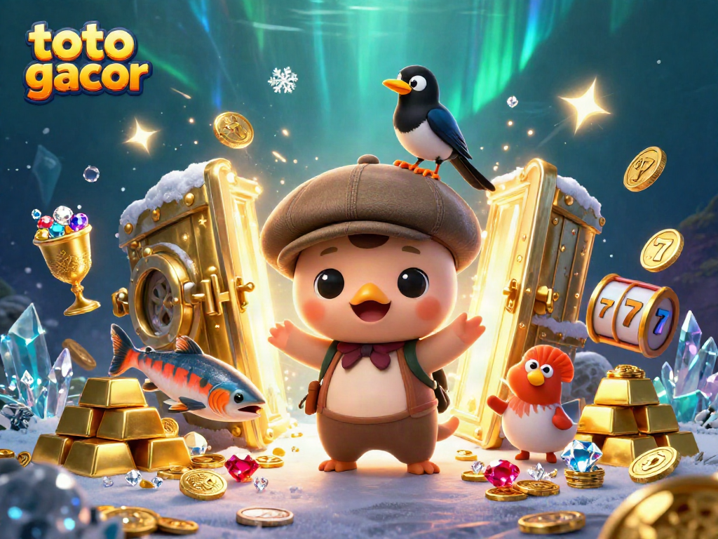 Engage with the thrilling world of toto gacor as the cute Nessie and friends celebrate riches in a vibrant underwater casino scene.