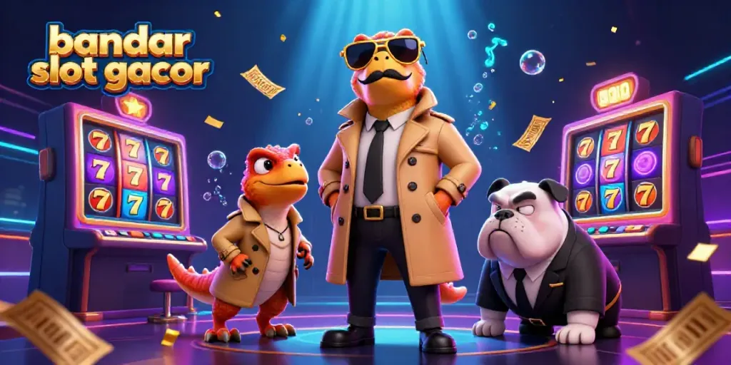 Rasakan sensasi bandar slot gacor melalui ilustrasi 3D dengan raptors di kasino.