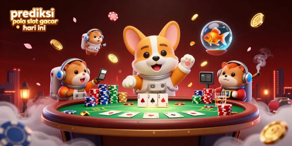 Spin to win with the floating corgi in the space casino for prediksi pola slot gacor hari ini.