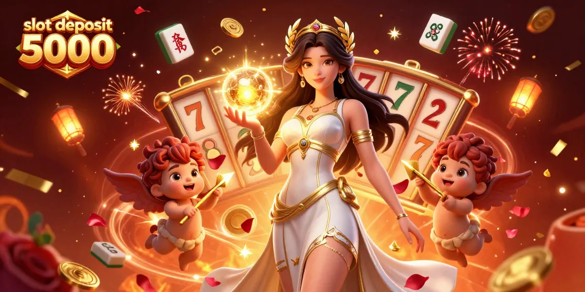 Experience the excitement of slot deposit 5000 with captivating visuals of jackpots and vibrant celebrations.