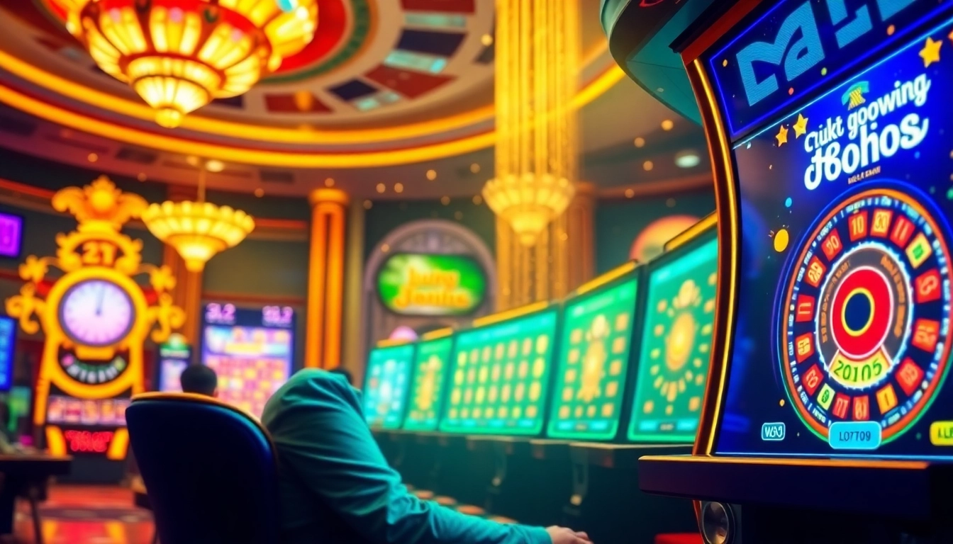 Experience the excitement of xổ số 68win with vibrant lottery gameplay in a luxury online casino.