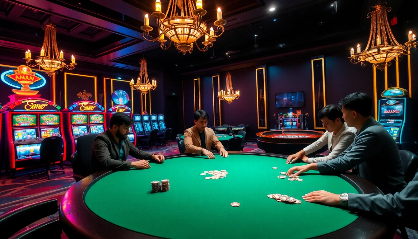 Experience thrilling poker action at jagoan86’s luxurious casino gaming table.
