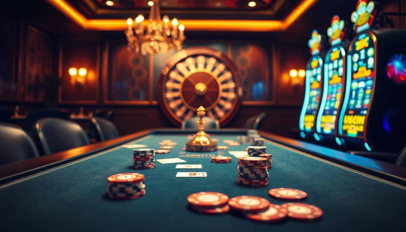 CM88 casino excitement captured at a high-stakes poker table with vibrant chips and cards.