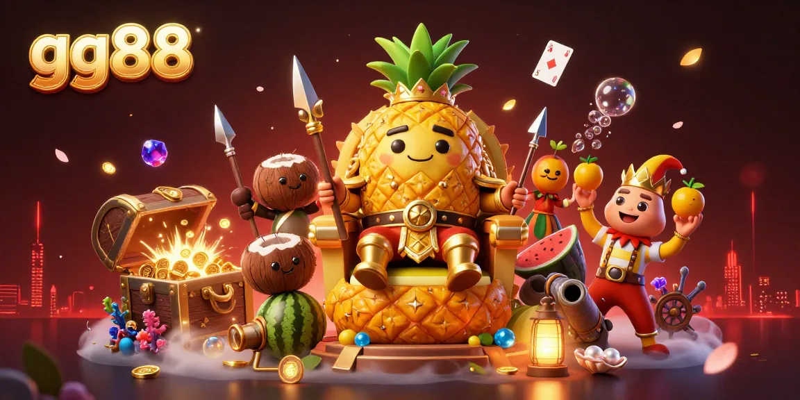 Engage in thrilling gameplay at gg88, featuring vibrant 3D casino elements and colorful characters.